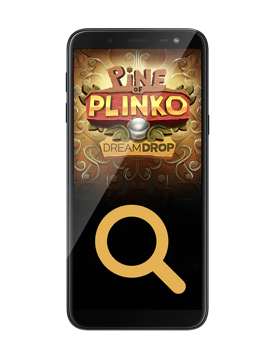 Käytä kasinon verkkosivuston hakua löytääksesi Pine of Plinko -pelin, vaihe 3