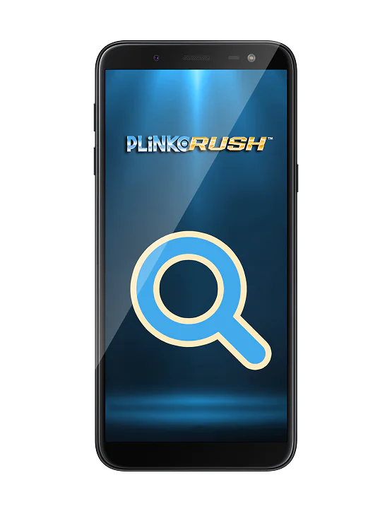 Käytä kasinosivuston hakua löytääksesi Plinko Rush -pelin, vaihe 4