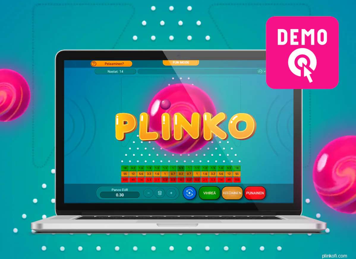 Plinko Demo antaa pelaajille mahdollisuuden testata peliä ilman riskejä ja rahapanostuksia